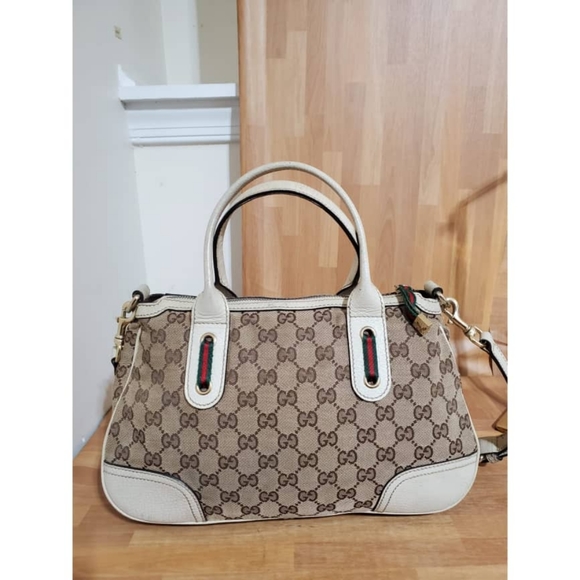 Authentic Gucci Brown GG Canvas Princy Satchel Bag - Picture 4 of 14